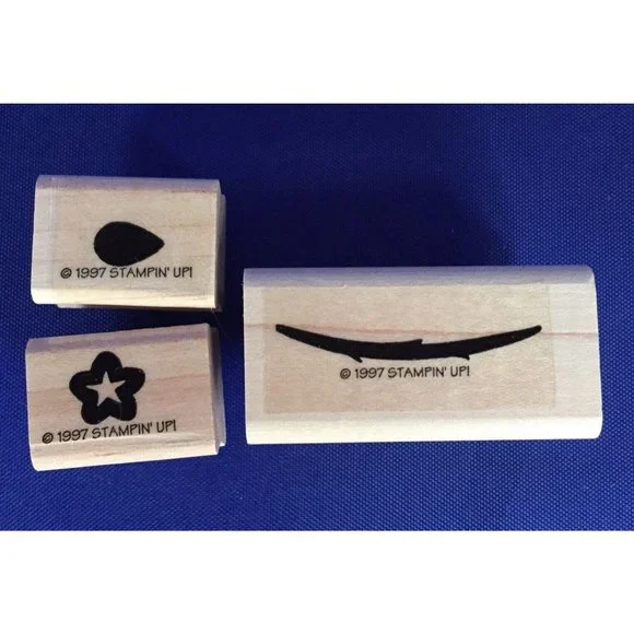 Stampin' Up Definitely Decorative Regal Rose 10 Stamps Two Step Retired 1997 - Picture 9 of 10